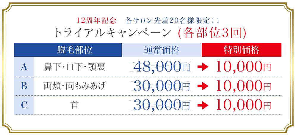 トライアルキャンペーン(写真)